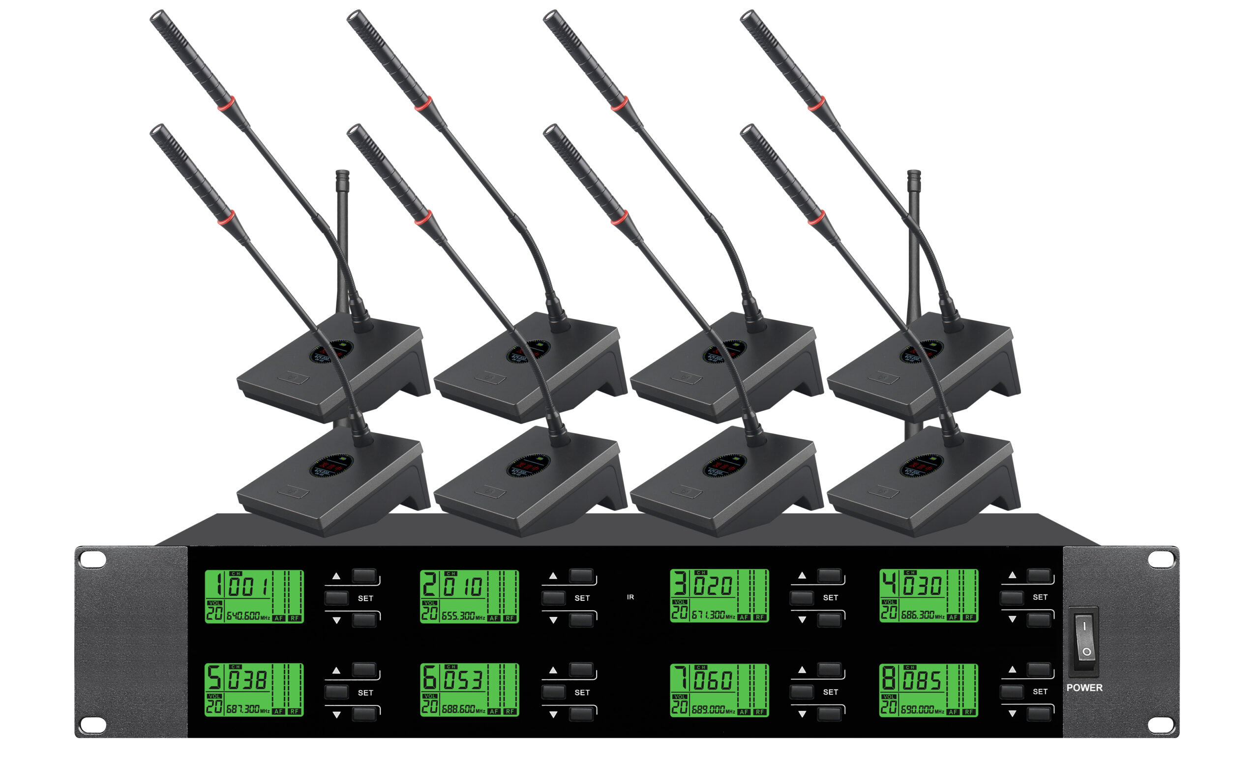 8-Channel Wireless Microphone - Lucky Tone